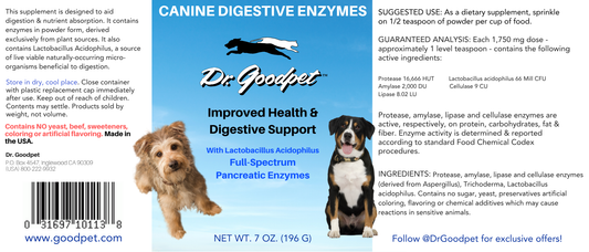 Canine Digestive Enzymes 7 oz