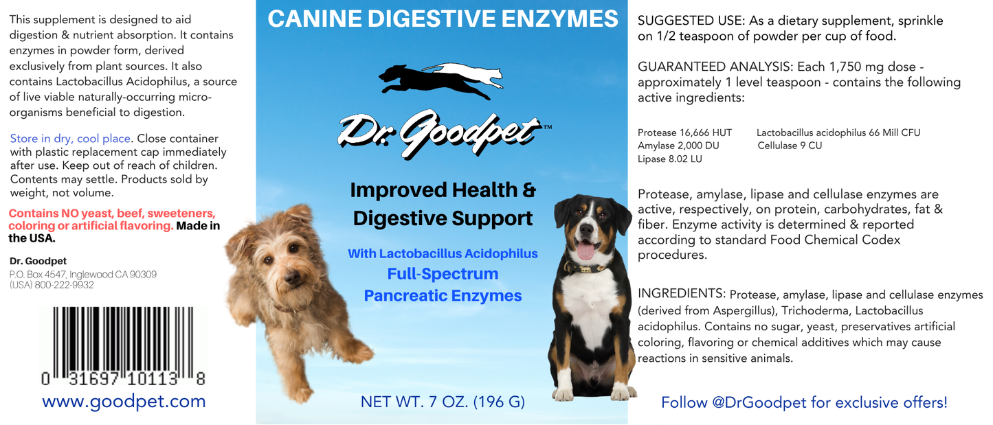 Canine Digestive Enzymes 7 oz